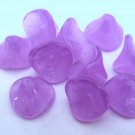 12 10 x 12 mm Czech Glass Three Petal Flower Beads: Milky Alexandrite