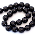 10 10mm Czech Glass Round Beads: Jet