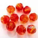 3 6 mm Swarovski 5000 Crystal Rounds: Fire Opal