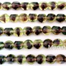 25 8 mm German Style Triangle Beads: Olivine - Amethyst