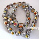 15 8 mm Czech Glass Round Beads: Crystal/Marea
