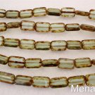 10 12 x 8mm Polished Rectangles: Peridot - Picasso