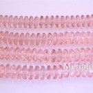 50 6mm Czech Glass Rondelle Beads: Rosaline