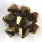 5 6 mm Swarovski 5301 Bicones - Crystal Dorado 2X(Please Read Item Description)