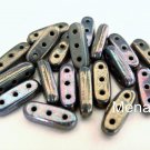 25  3 x 10 mm Czechmates Beam : Oxidized Bronze
