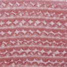 25  4/6 mm Czech Gemstone Donut Beads: French Rose