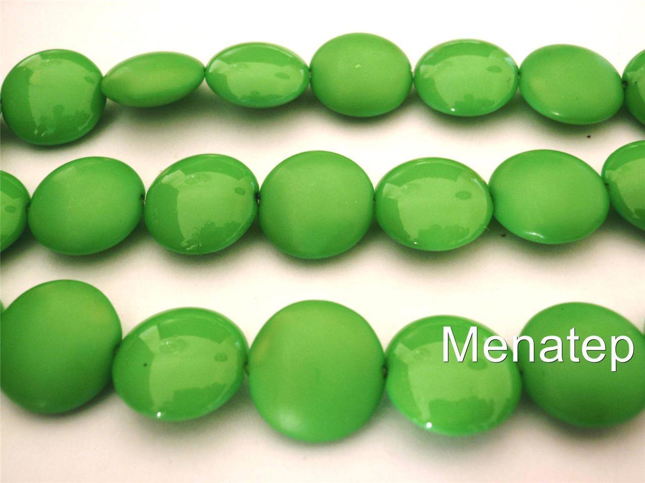 4(Four)  14mm Cushion Round Beads: Pop - Harlequin