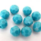 3 6 mm Swarovski 5000 Crystal Rounds: Turquoise