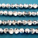 15 8 mm Czech Glass Round Beads: Crystal/Silver