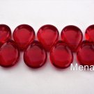 6  12 x 16 mm Pear Shaped Drops : Siam/Ruby