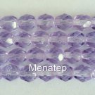 25 6 mm Czech Glass Firepolish Beads: Alexandrite