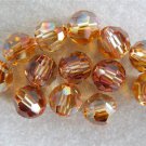 3 6 mm Swarovski 5000 Crystal Rounds -- Crystal Copper