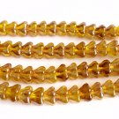 50 6mm Czech Baby Bell Flower Beads: Freesia - Celsian