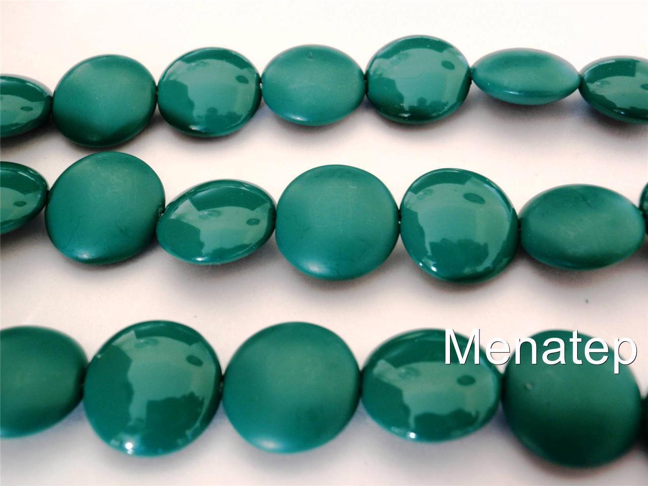 4(Four)  14mm Cushion Round Beads: Pop - Bottle