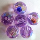 3 6 mm Swarovski 5000 Crystal Rounds -- Violet AB