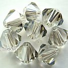 6 5mm Swarovski 5301 Bicones-Crystal Silver Shade(Please read item description)