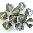 5 6 mm Swarovski 5301 Bicones - Black Diamond(Please Read Item Description)