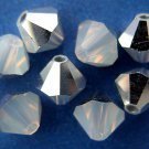 5 6mm Swarovski Crystal Bicones - White Opal CAL(Please read item description)