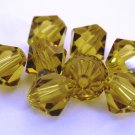 5 6mm Swarovski 5301 Crystal Bicones - Lime(Please read item description)