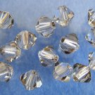 6 5mm Swarovski 5301 Crystal Bicones-Crystal Satin(Please Read Item Description)