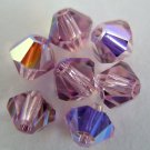 5 5mm Swarovski 5301 Crystal Bicones - Lt.Amethyst AB(Pls.Read Item Description)