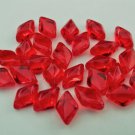 40 8 x 5 mm Czech Glass Gemduo Beads: Siam/Ruby
