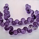 25 6 mm Czech Glass Top Hole Round Beads: Transparent Bodacious