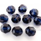 3 6 mm Swarovski 5000 Crystal Rounds: Dark Indigo