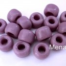 25 5 x 9mm Czech Glass Roller/Crow Beads: Purple