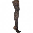 Betsey Johnson FLORAL VINES FISHNET Tights, 60210, BLACK, SMALL/MEDIUM