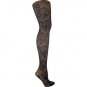 Betsey Johnson FLORAL VINES FISHNET Tights, 60210, BLACK, SMALL/MEDIUM