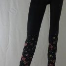 HOT SOX Leggings, Dream Collection, Floral Print Leggings, BLACK, SIZE B-MEDIUM