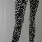 HUE Leopard Jeans Leggings, BLACK/WHITE, EXTRA SMALL