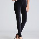 HUE Wide Wale Corduroy Leggings, BLACK, XSMALL