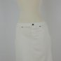 Hue Chino Chic Skirt- U12938- OFF WHITE- LARGE