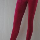 HUE Leggings, Cotton Velvet Leggings, PINK, SMALL