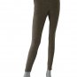 HUE Twill Mini Leopard Print Skimmer Leggings, BROWN, SMALL