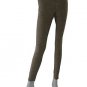 HUE Twill Mini Leopard Print Skimmer Leggings, BROWN, SMALL
