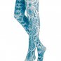 Hue Tights, Python Print Tights, Polyester/Spandex, TEAL GREEN, SMALL/MEDIUM