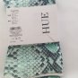 Hue Tights, Python Print Tights, Polyester/Spandex, TEAL GREEN, SMALL/MEDIUM