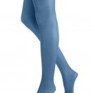HUE Iridescent Control Top Tights, Nylon/Spandex, TEAL BLUE, SMALL/MEDIUM