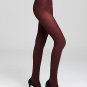 DKNY Diamond Texture Tights-DARK RED-SMALL