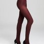DKNY Diamond Texture Tights-DARK RED-SMALL