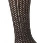 Jessica Simpson Knee High Socks LUREX POINTELLE KNEE HIG- 90755- JET BLACK/METAL