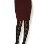 Emilio Cavallini Argyle Openwork Tights-RED-SMALL/MEDIUM