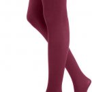 HUE Super Opaque Tights Control Top, Nylon/Spandex, MULBERRY PURPLE, SIZE 1-S
