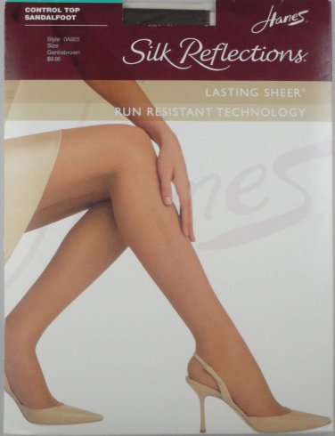 Hanes Silk Reflections-Control Top Pantyhose- OA925- GENTLEBROWN-SIZE A-B-S/M