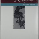 Hanes Sheers Lace Trellis Control Top Pantyhose, Black, A-B