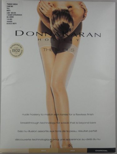 Donna Karan Enhanced Fit Tone Hosiery- Thigh Highs- OB0270- NUDE- TALL-LARGE