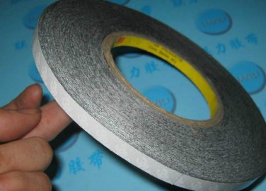 1x 8mm * 50 meters 3M black 2 Sided Adhesive Tape Sticky for LED Mobile Phone